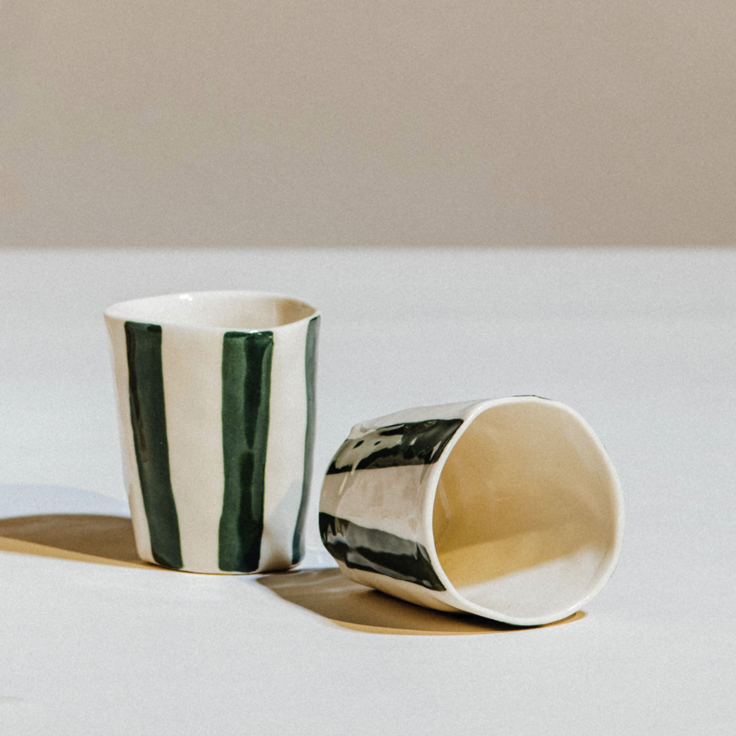 Pottery Coffee Mugs, Evergreen Mug