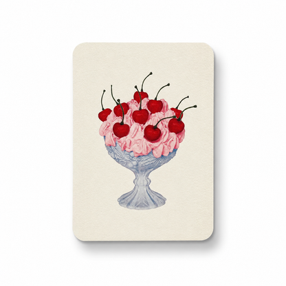 Strawberry Chantilly Cream Greeting Card