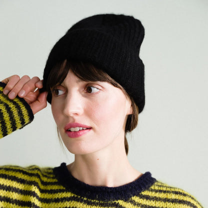 Cashmere Ribbed Beanie