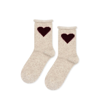 Love Cashmere Crew Sock, Oatmeal