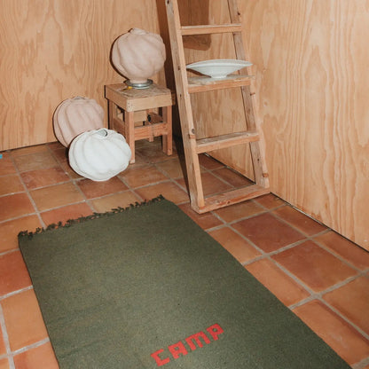 Hand-loomed Recycle Yarn Camp Rug