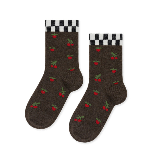 Kids Mini Cherry Crew Sock