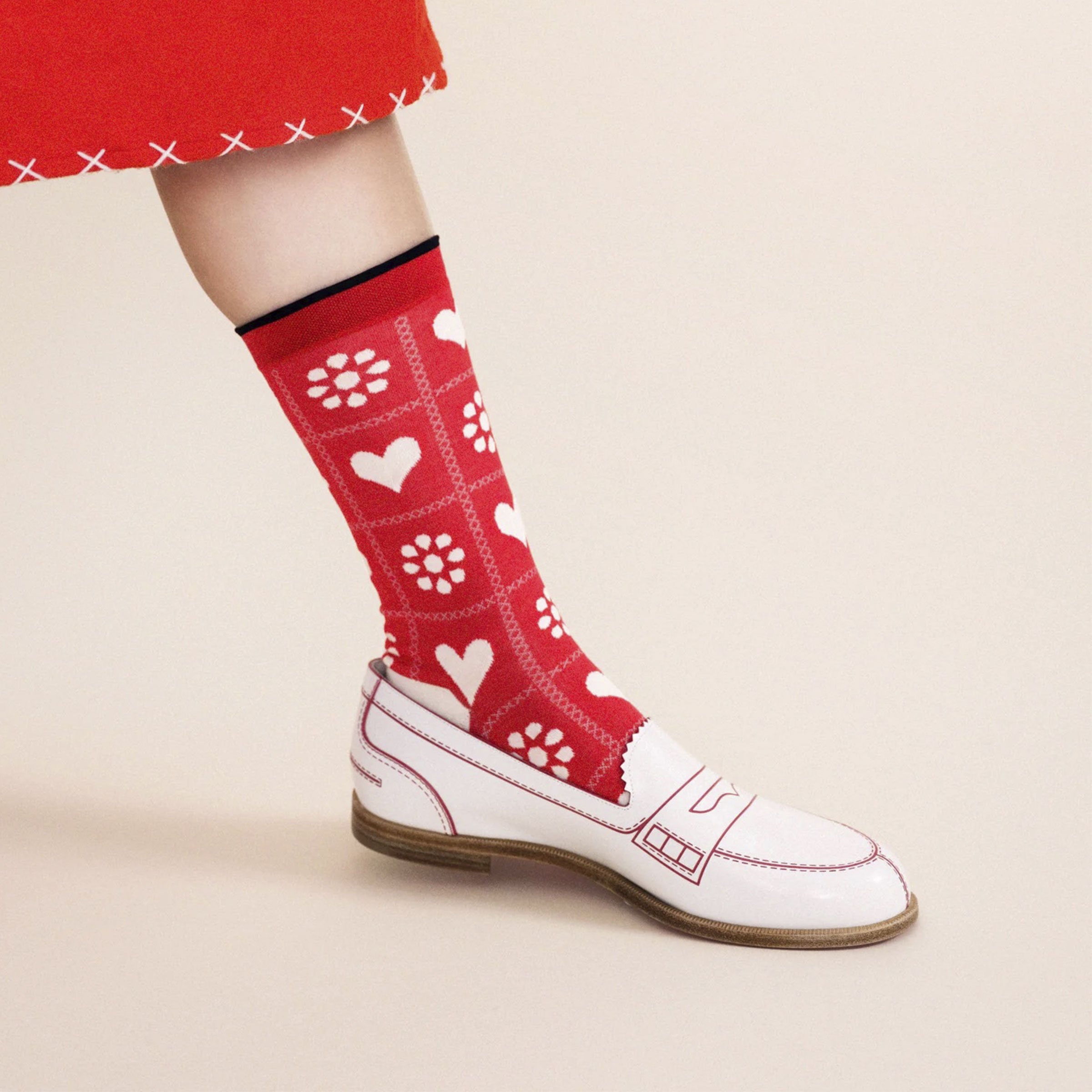 Cross Stitch Crew Sock – Piecework Puzzles