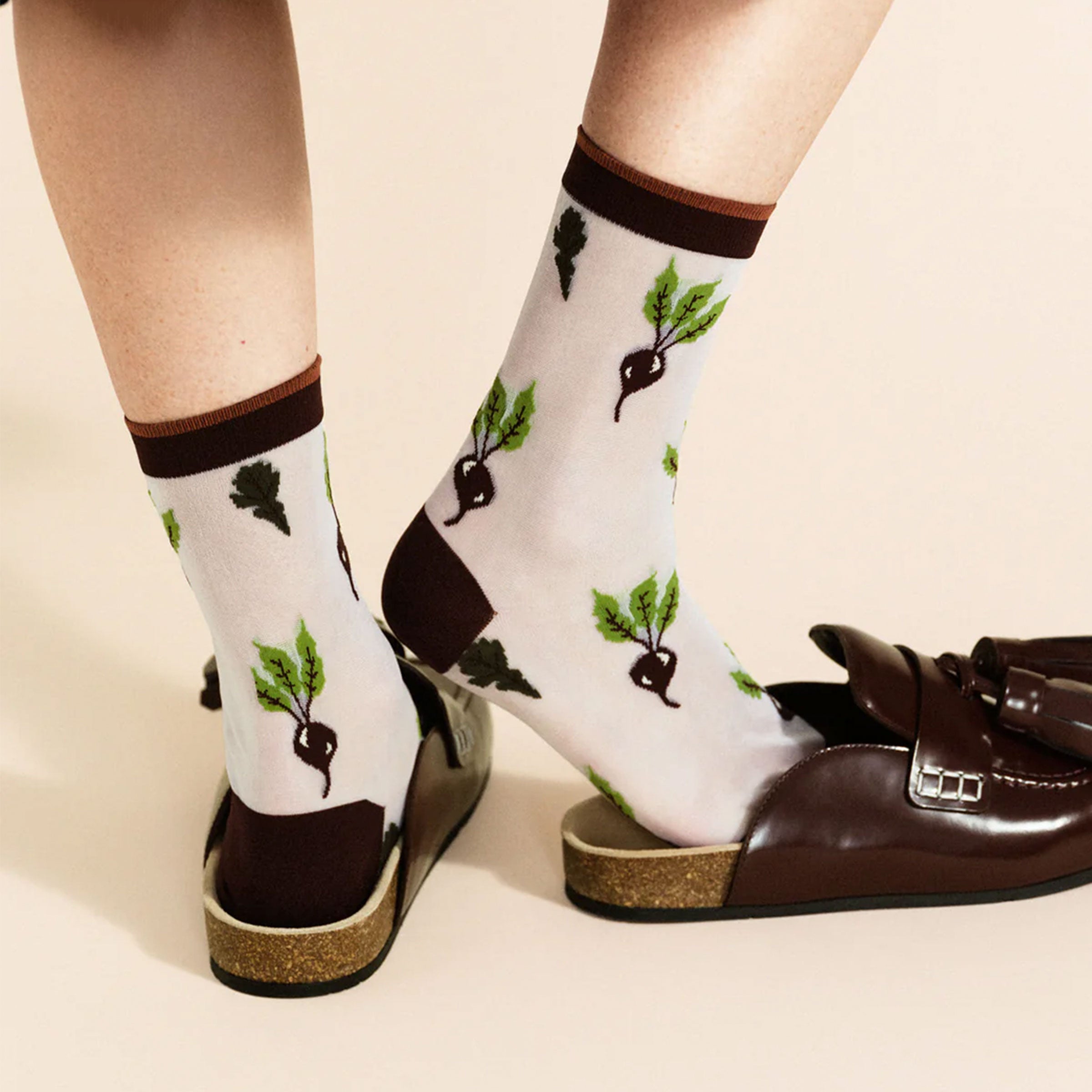 Beet It Sheer Crew Sock – Piecework