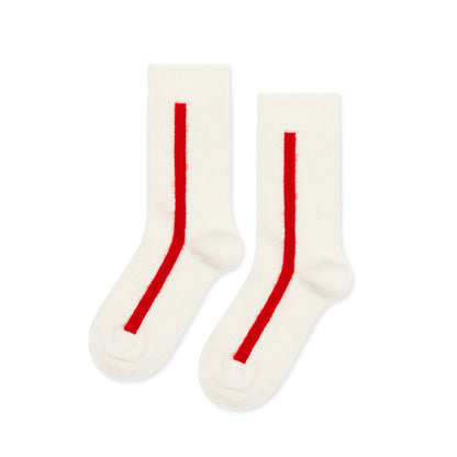 Racing Stripe Cashmere Crew