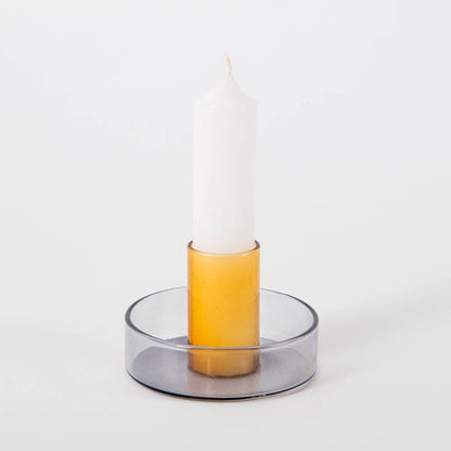 Duotone Glass Candle Holder