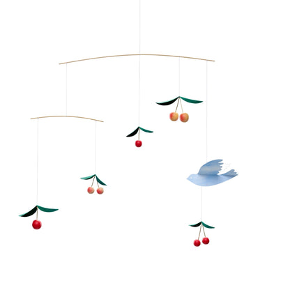 Cherry Birds Hanging Mobile