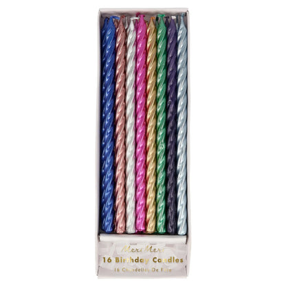 Metallic Birthday Candles