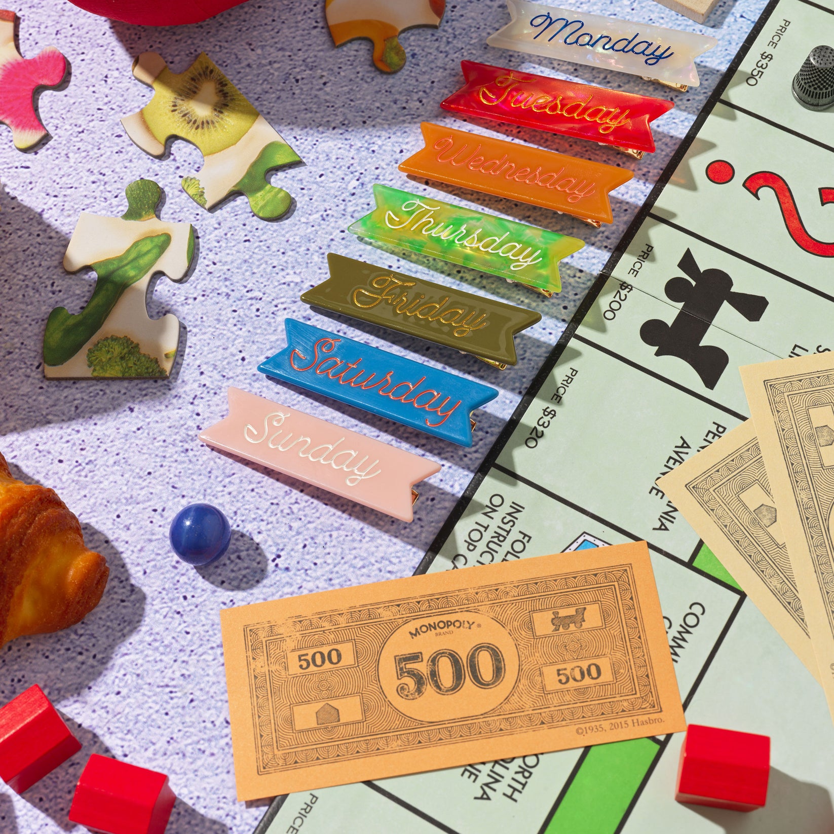 Monopoly Vintage Bookshelf Edition Piecework Puzzles