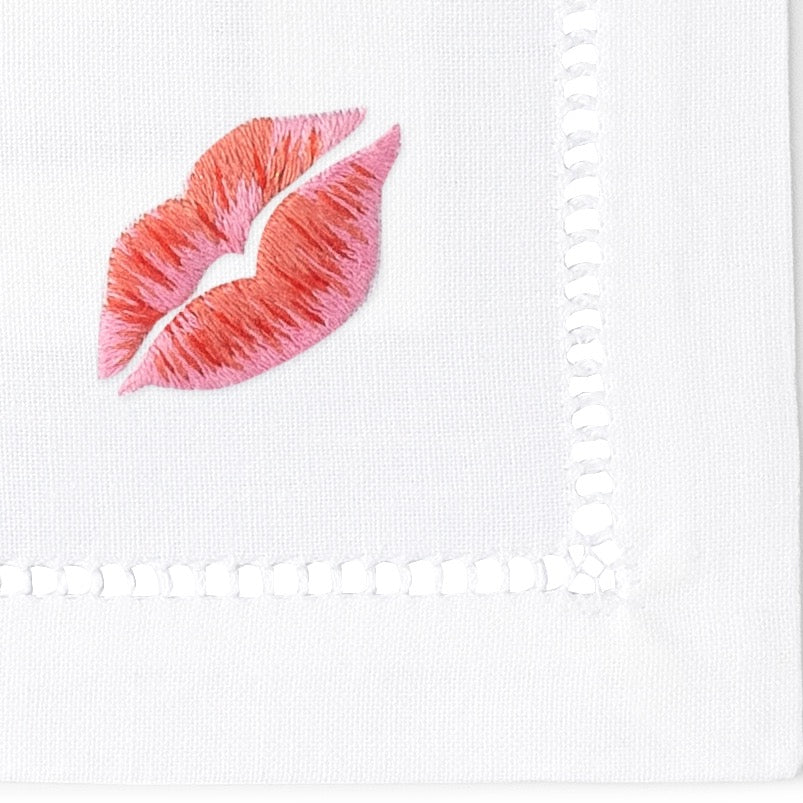Kiss Cocktail Napkins, Set of 4 - Thumbnail 5