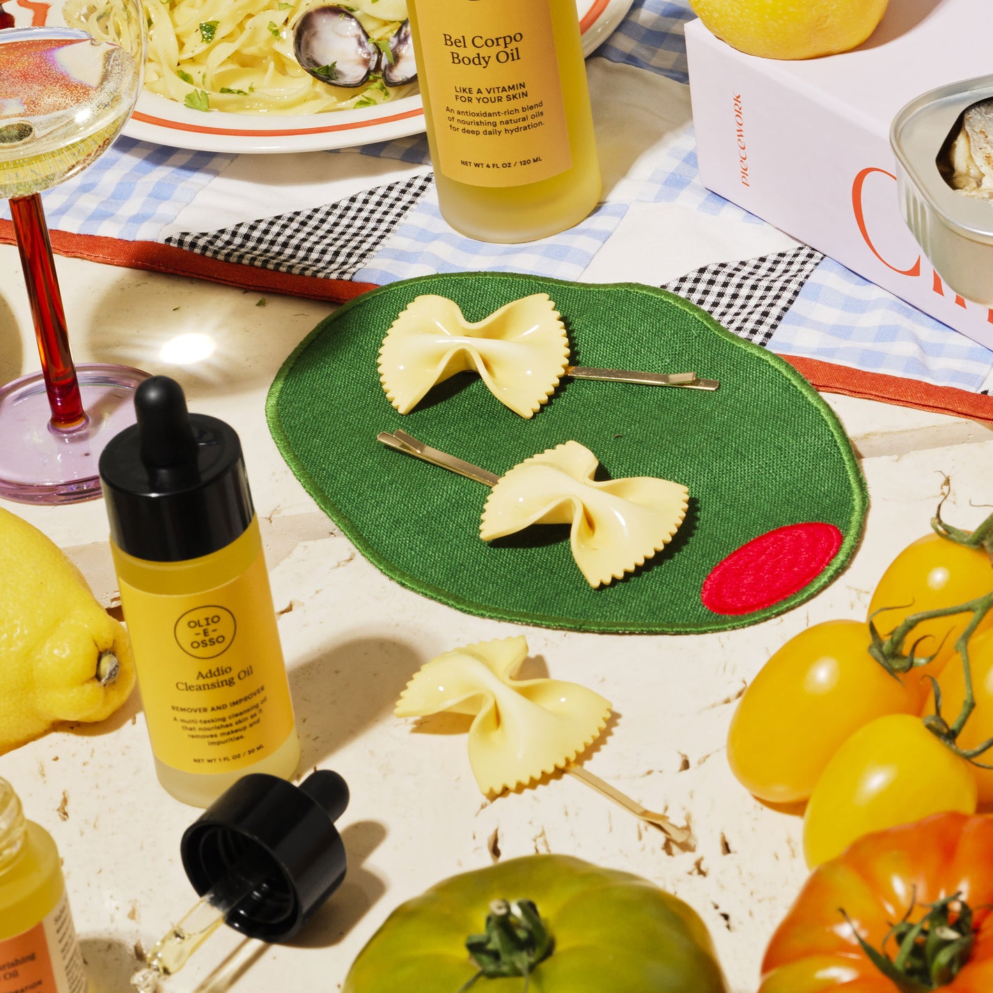 Martini Olive Cocktail Napkins, Set of 4 Piecework Puzzles