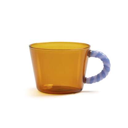 Amber Duet Teacups, Set of 2