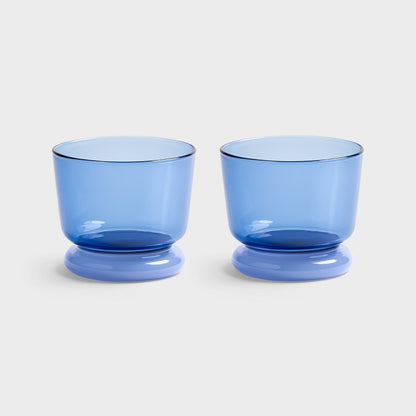 Dew Blue Glass, Set of 2