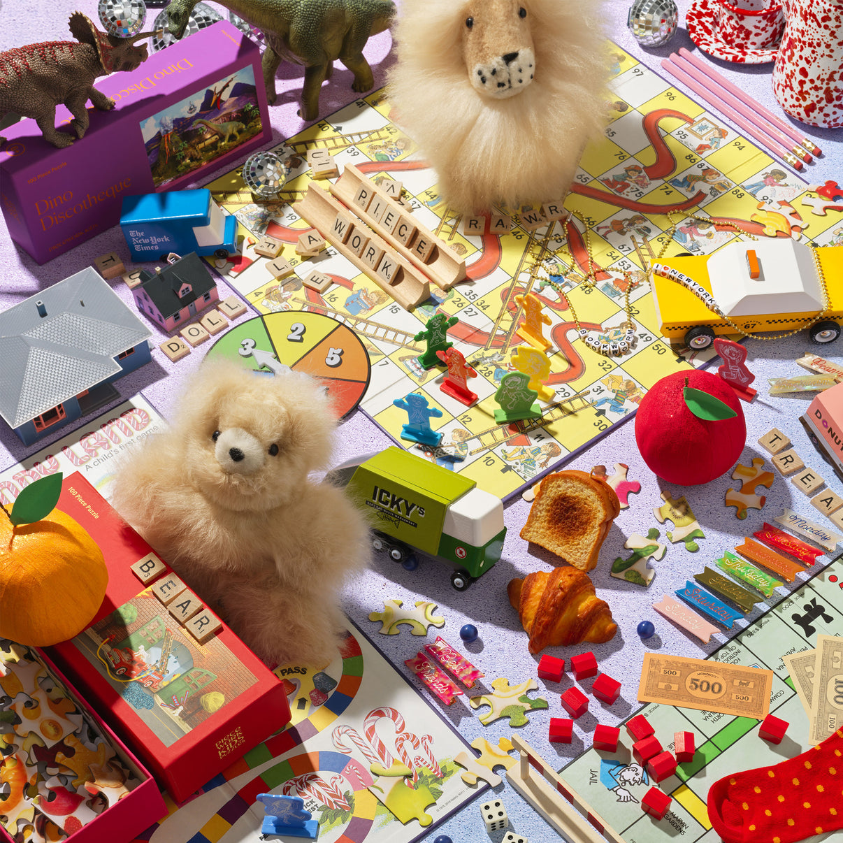 Chutes and Ladders Vintage Bookshelf Edition Piecework Puzzles