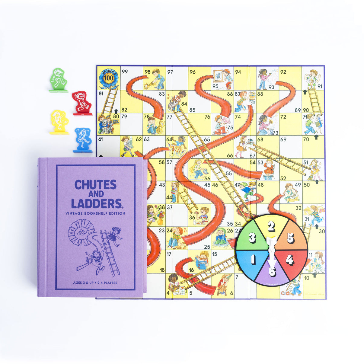Chutes and Ladders Vintage Bookshelf Edition Piecework Puzzles