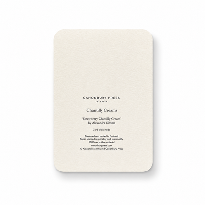 Strawberry Chantilly Cream Greeting Card