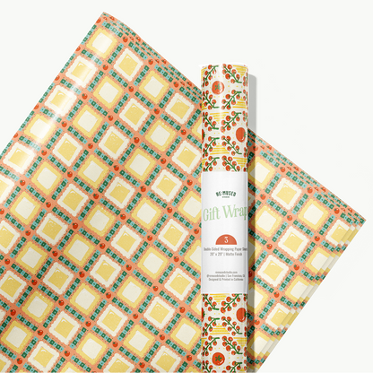 Tomato Ravioli Reversible Gift Wrap