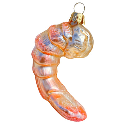 Shrimp Glass Ornament
