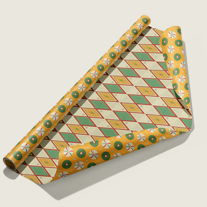 Harlequin Double Sided Gift Wrap