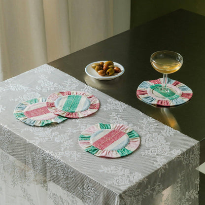 Ruffled Coaster, Set of 4