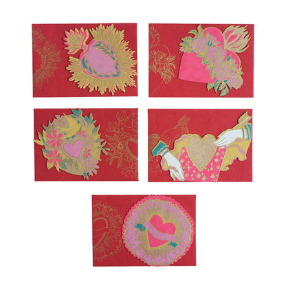 Love Heart Notelet Set