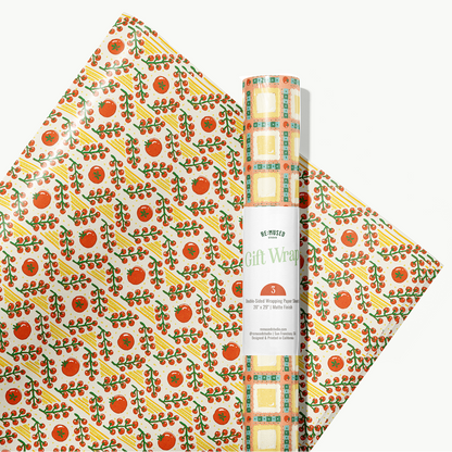 Tomato Ravioli Reversible Gift Wrap