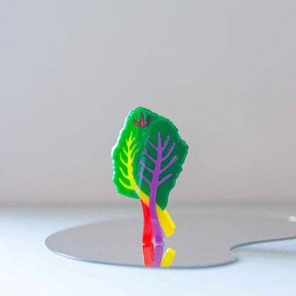 Rainbow Chard Claw Clip