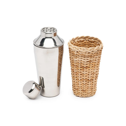 Rattan Cocktail Shaker