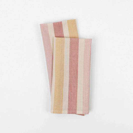 Handwoven Stripe Cotton Napkin Set