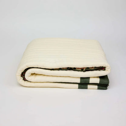 Block Printed Checkerboard Quilt