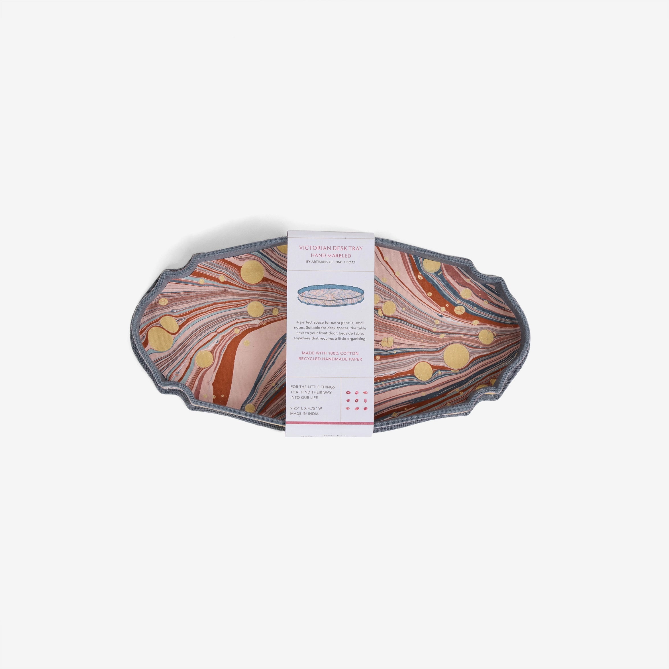 Marbled Victorian Desk Tray