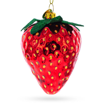Strawberry Glass Ornament