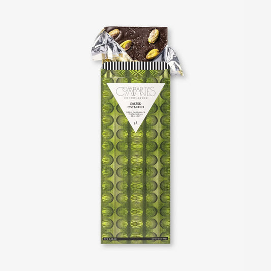 Salted Pistachio Dark Chocolate Bar