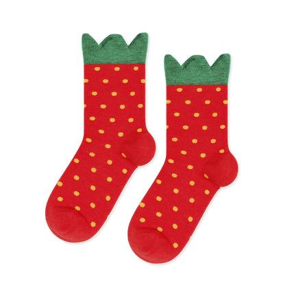 Kids Mini Strawberry Crew Sock