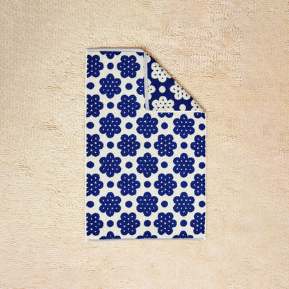 Navy Raspberry Hand Towel
