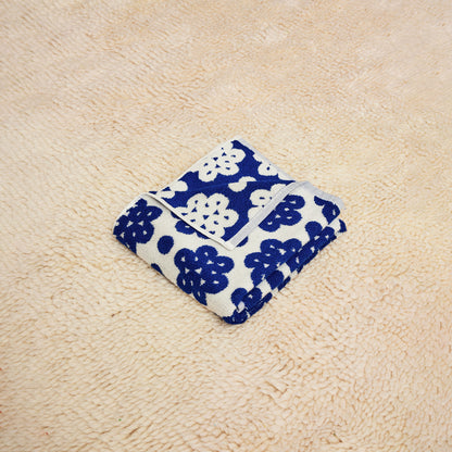 Navy Raspberry Hand Towel
