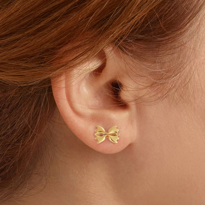 Gold Farfalle Studs