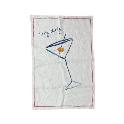 Very Dirty Martini Tea Towel