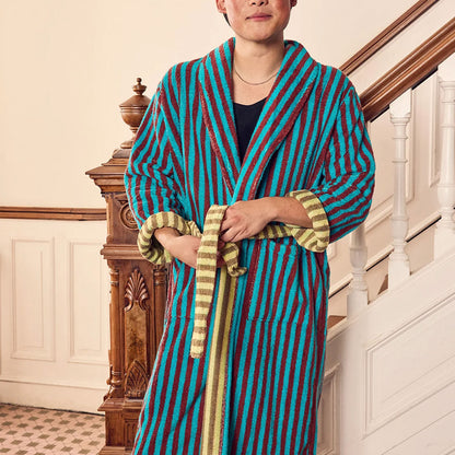 Dragonfly Stripe Bathrobe