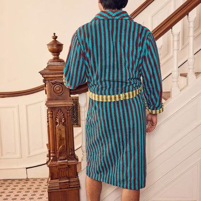 Dragonfly Stripe Bathrobe