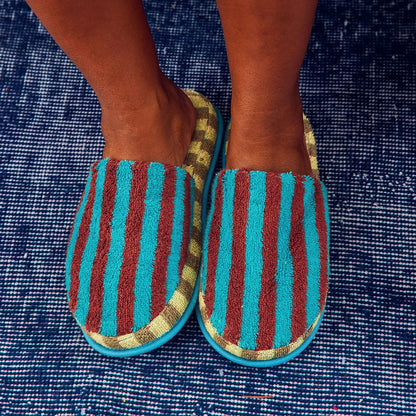 Dragonfly Stripe Slippers