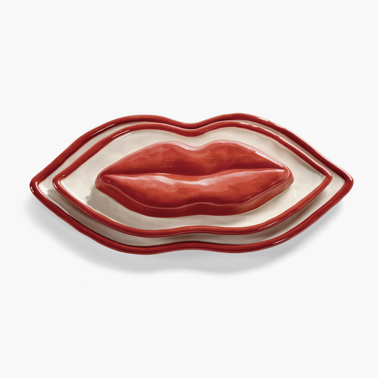 Lip Serving Dishes, Set of 3