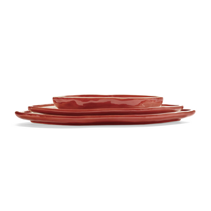 Lip Serving Dishes, Set of 3