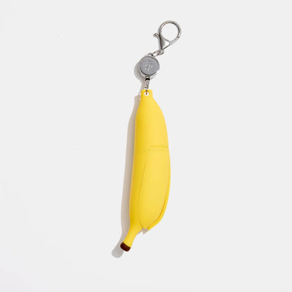 Banana Peel Retractable Lighter Keychain