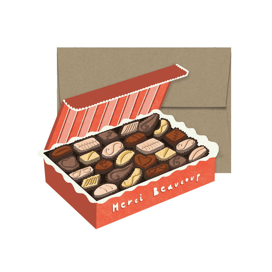Merci Chocolate Box Card