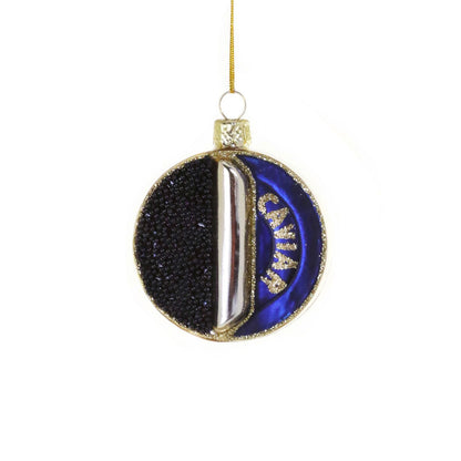 Caviar Tin Glass Ornament