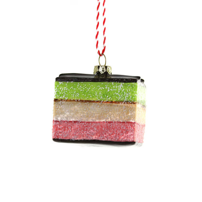 Rainbow Cookie Glass Ornament