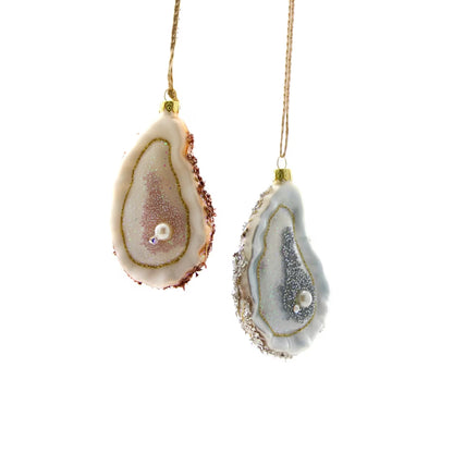 Oyster with Pearl Glass Ornament