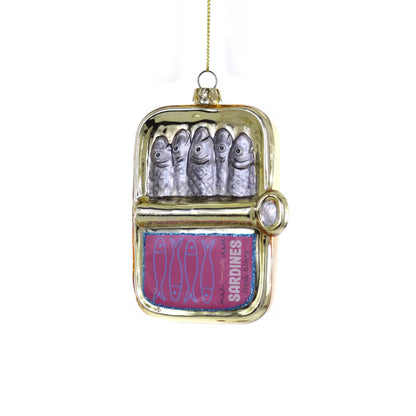 Sardines Glass Ornament