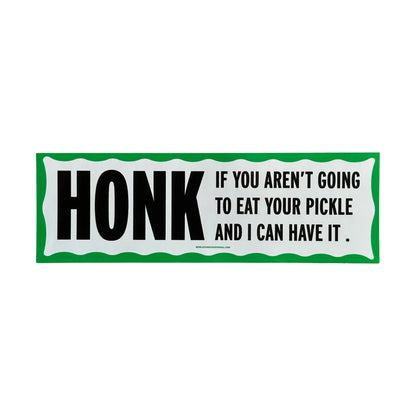 Pickle Bumper Sticker